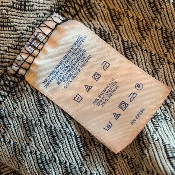 Lands' End Textured Dress - Black and White - Size S (6-8) - Picture 9 of 9